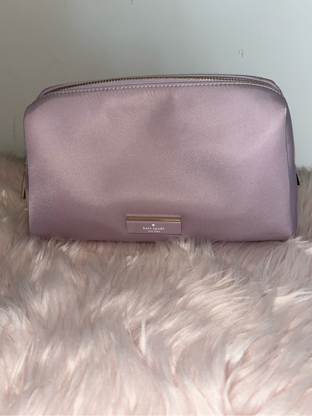 Kate Spade Lavender CARTER Nylon Cosmetic Bag w/tag